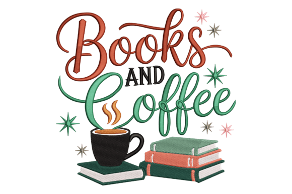 Books and Coffee: A Seasonal Embroidery Review
