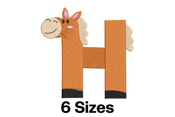 Funny Horse Alphabet Letter H: Apparel Design Review