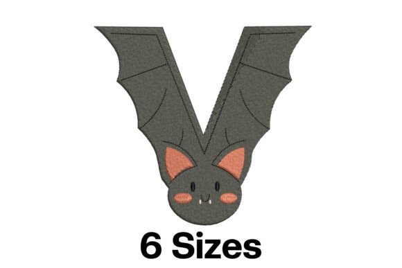 Funny Vampire Bat Letter V: An Embroidery Review