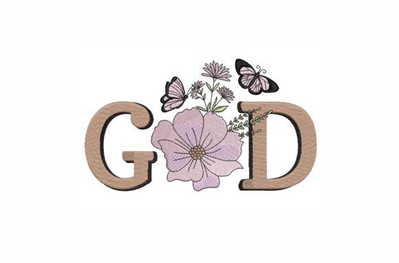 God with Flowers and Butterfly: Sweatshirt Design Review