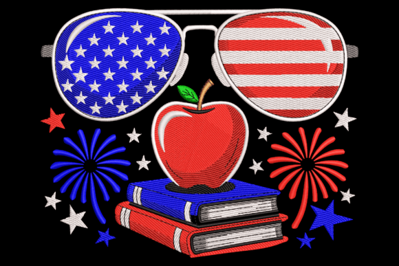 Patriotic Teacher: An Embroidery Design Review