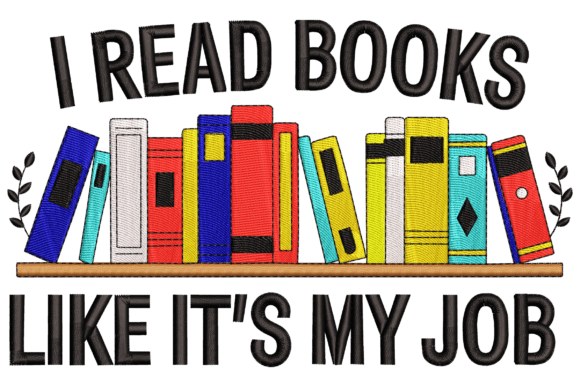 Read Books: A Whimsical Embroidery Design for Sellers
