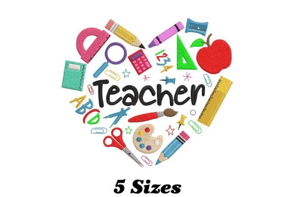 Teacher Heart Symbol: An Embroidery Design Review