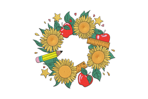 Teacher Sunflower Wreath: A Designer’s Stitch Review